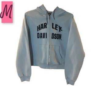 Harley-Davidson full zip embroidered hoodie